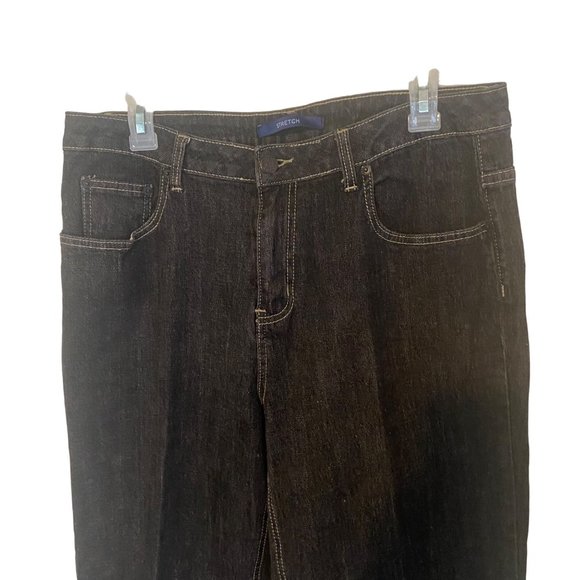 Bill Blass Jeans Stretch black straight size 10 - Picture 6 of 8